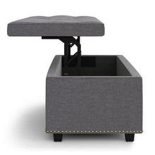 Load image into Gallery viewer, Hamilton - Upholstered Lift Top Rectangular Storage Ottoman
