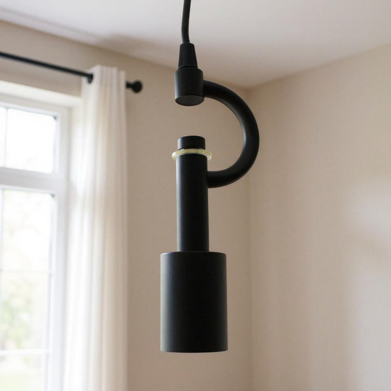 Bulb Metal Chandelier - Black