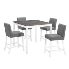 Load image into Gallery viewer, 5 Piece Counter Height Table Set With 4 Chairs

