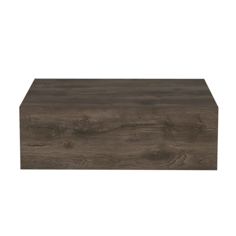 Wood One Drawer Floating Nightstand (734199) - Brown