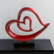Load image into Gallery viewer, Tabletop Sculpture - Red / Black
