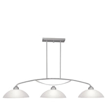 Load image into Gallery viewer, 11" Three Light Dimmable Chandelier With Shades - Nickel
