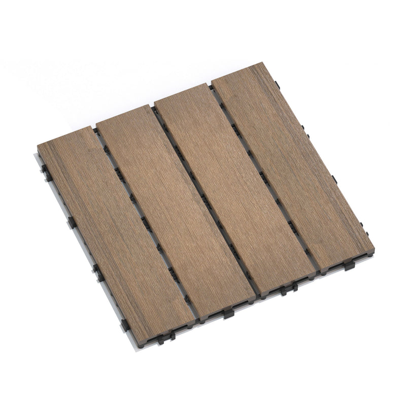Patio Deck Tiles, Pack Of 22