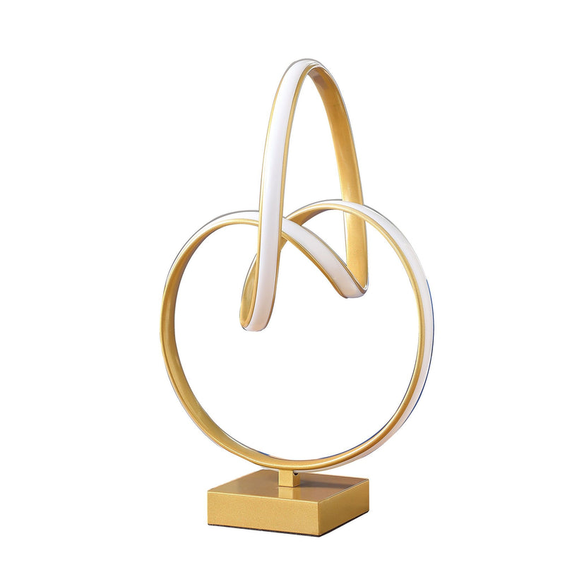 Metal Abstract Geo LED Table Lamp - Gold