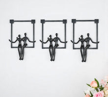 Load image into Gallery viewer, People Tabletop Sculpture (Set of 3) (568368) - Black

