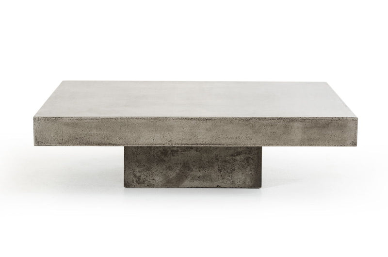 Concrete Modern Square Coffee Table - Gray
