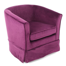 Load image into Gallery viewer, Glitter - Upholstered Swivel Chair With Loose Cover And Curved Back
