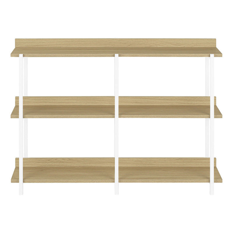 Frame Console Table With Three Shelves - Natural