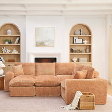 Load image into Gallery viewer, Sectional Sofa With Moveable Ottoman
