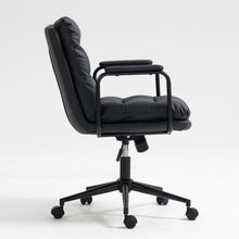 Load image into Gallery viewer, Office Chair, Mid Back Home Office Desk Task Chair With Wheels And Arms Ergonomic Computer Rolling Swivel Chair With Padded Armrest
