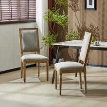 Load image into Gallery viewer, French Country Style Dining Chair With Upholstered Seating And Fluted Legs
