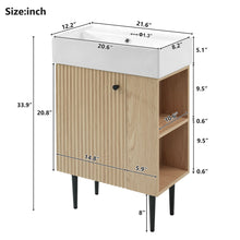 Load image into Gallery viewer, Bathroom Vanity, Combo Cabinet, Bathroom Storage Cabinet, Single Ceramic Sink
