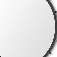Load image into Gallery viewer, 44" Round Metal Framed Accent Mirror - Black
