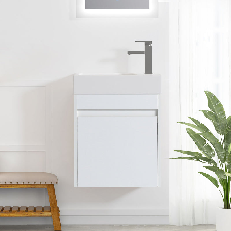 Sink Floating Bathroom Vanity With Soft Close Cabinet Door