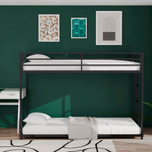 Load image into Gallery viewer, Same as original B083124170 Adam Twin over Twin Metal Bunk, Black
