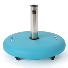 Load image into Gallery viewer, Wheelie - Round Umbrella Base With Stainless Steel Holder
