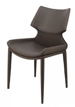 Load image into Gallery viewer, Faux Leather Wrapped Dining Chairs (Set of 2) - Gray
