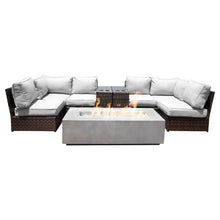 Load image into Gallery viewer, 4 Person Rattan Wicker Seating Group With Cushions - Espresso
