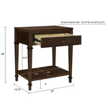 Load image into Gallery viewer, Kenna - Nightstand With Storage - Dark Coffee
