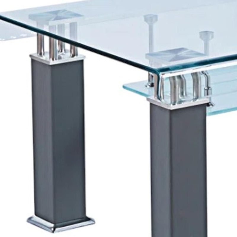 Mirrored Coffee Table - Gray