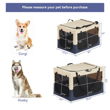 Load image into Gallery viewer, Dog Crates For Dogs, Adjustable Cover By Spiral Iron Pipe, Strengthen Sewing Dog Travel Crate 3 Door Design

