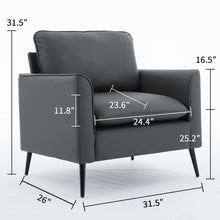Load image into Gallery viewer, Nordic Retro Light Luxury Upholstered Sofa Chair
