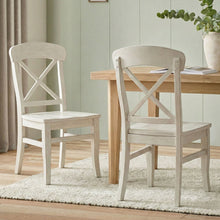 Load image into Gallery viewer, Harola - Cross-Back Dining Side Chairs In (Set of 2) - Smoky White
