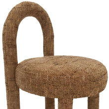 Load image into Gallery viewer, Fabric Solid Wood Open Back Dining Side Chairs (Set of 2) - Brown
