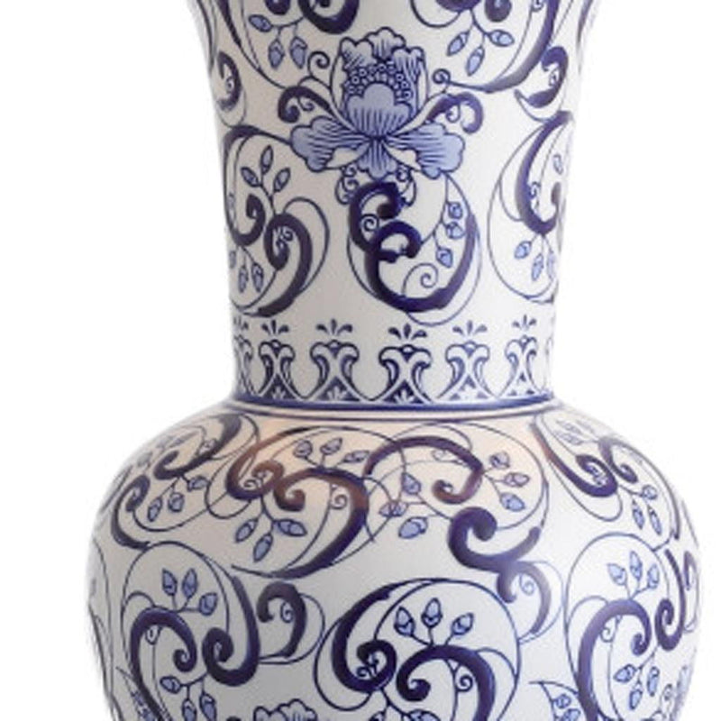 29" Novelty Table Lamp LED With Drum Shade - Blue