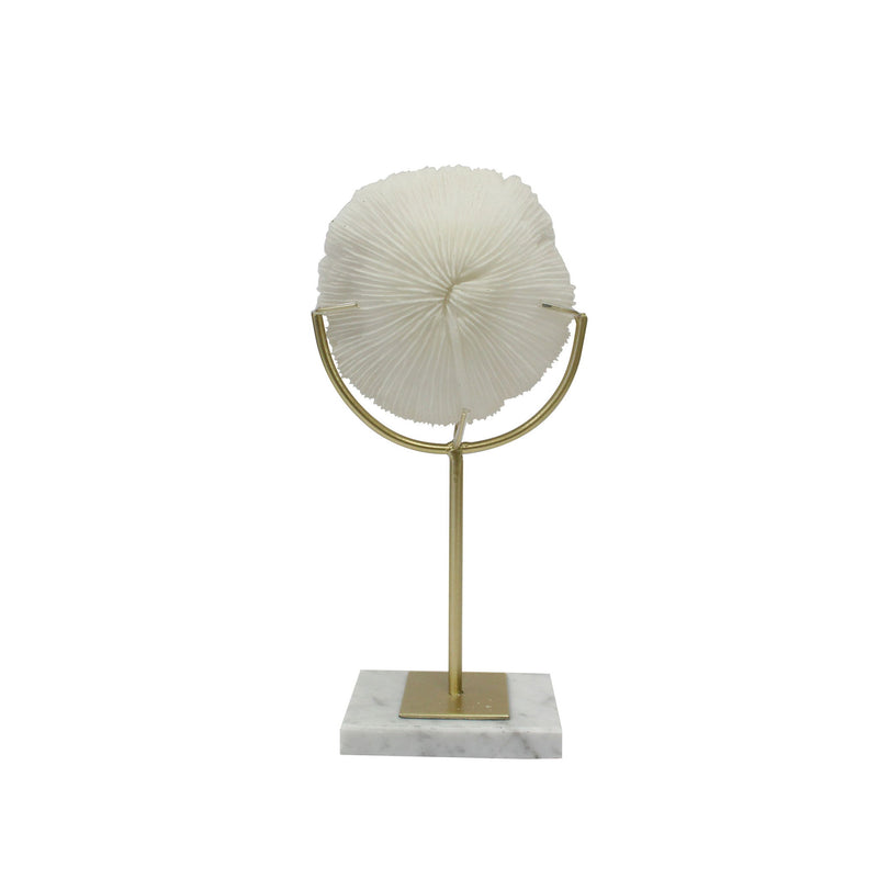 Marble Tabletop Sculpture (574064) - White / Gold