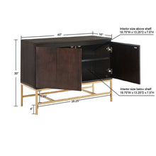 Load image into Gallery viewer, Accent Cabinet With Storage - Morocco / Gold
