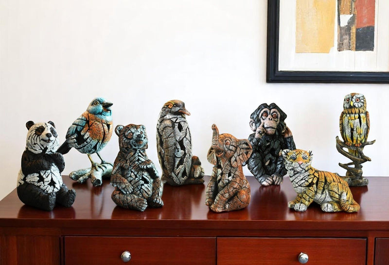Wilderness Tabletop Sculpture (Set of 8) - Brown / White / Black