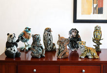 Load image into Gallery viewer, Wilderness Tabletop Sculpture (Set of 8) - Brown / White / Black
