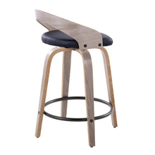Load image into Gallery viewer, Grotto - Contemporary Fixed Height Counter Stool &amp; Swivel With Round Footrest (Set of 2)
