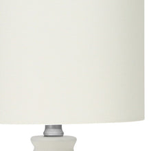 Load image into Gallery viewer, Ceramic Round Table Lamp With Drum Shade - Cream
