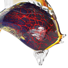 Load image into Gallery viewer, Murano Fish Figurine Tabletop Sculpture - Black / Red
