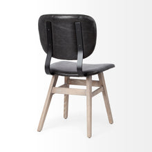 Load image into Gallery viewer, Upholstered Faux leather Open Back Side Chairs (Set of 2) - Brown / Black
