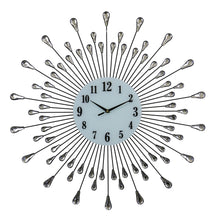 Load image into Gallery viewer, Silent Analog Round Wall Clock - Silver / White
