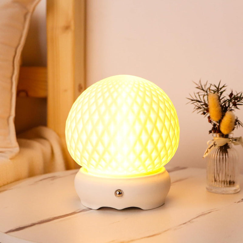 Globe Desk Lamp With Globe Shade (734240) - White