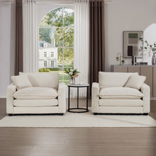 Load image into Gallery viewer, Modern Classic Fabric Single Chair Deep Seat Sofa With Pillow
