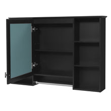 Load image into Gallery viewer, 3 In 1 Modern Bathroom Mirror Cabinet With Adjustable Shelf, Soft Close Door, High Definition Mirror &amp; Towel Bar
