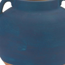 Load image into Gallery viewer, Round Urn (632622) - Blue / Terra Cotta

