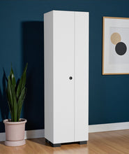 Load image into Gallery viewer, 71" Wood Two Door Utility Cabinet - White
