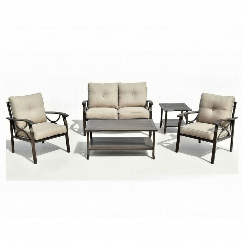 Patio Furniture Set & Coffee Table For Backyard
