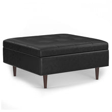 Load image into Gallery viewer, Shay - Large Square Coffee Table Storage Ottoman Mid-Century Style
