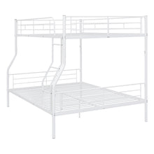 Load image into Gallery viewer, Full XL Over Queen Metal Bunk Bed, White
