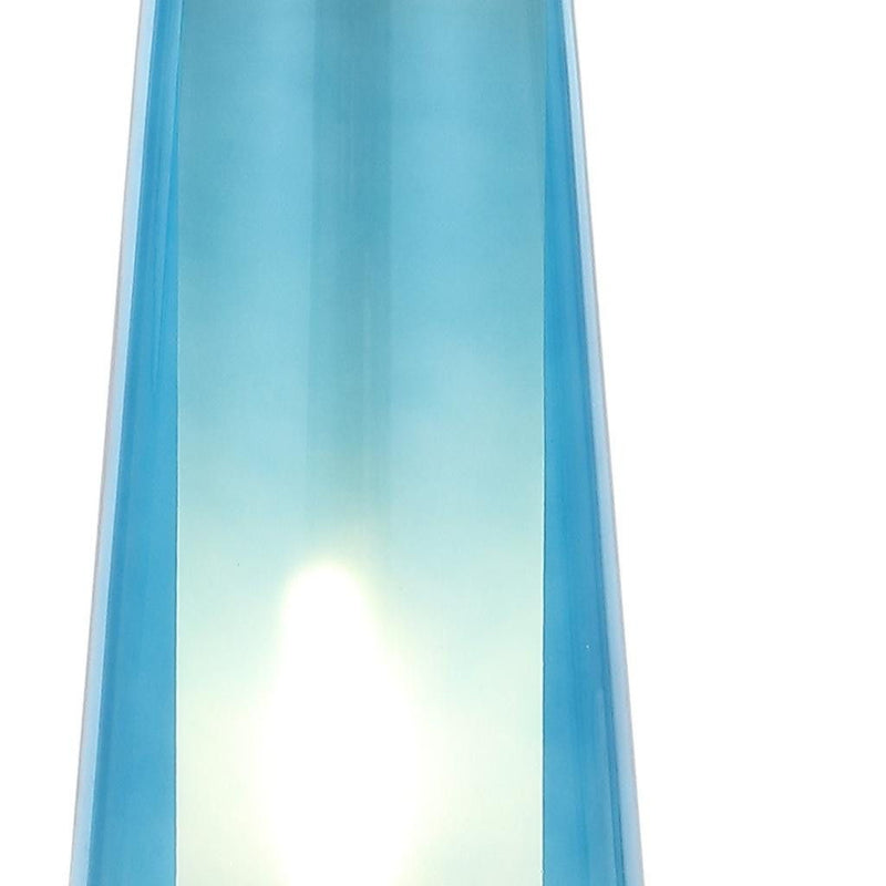 26" Lighthouse Table Lamps With Drum Shades (Set of 2) - Silver / Clear