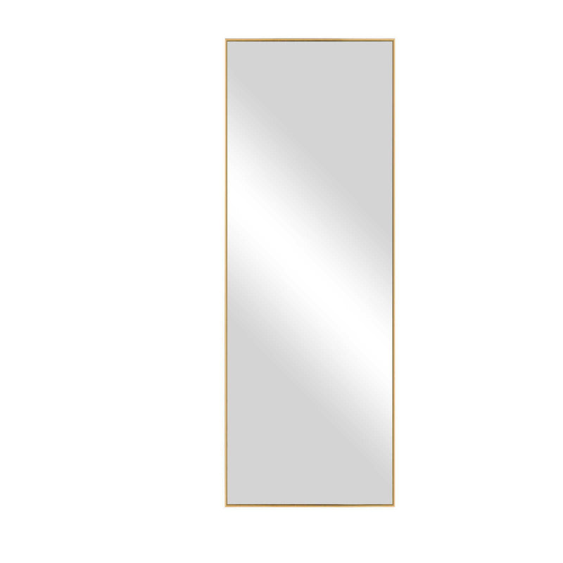 71" Metal Leaning Framed Full Length Mirror - Gold