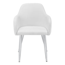 Load image into Gallery viewer, Upholstered Faux Leather Dining Arm Chairs (Set of 2) - White
