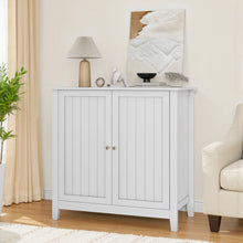 Load image into Gallery viewer, Double Door Storage Cabinet With Knobs - White
